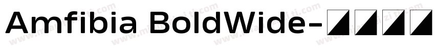 Amfibia BoldWide字体转换